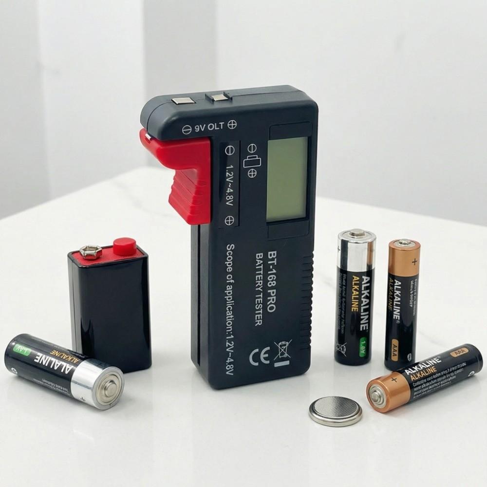 LCD Display Digital Battery Tester Digital Display Battery Voltage Tester Household Batteries