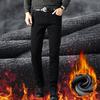 Plus Size Men Warm Thick Jeans Winter Business Stretch Black Jean Trousers Brand Pants