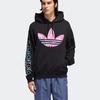 Adidas Originals Толстовка с акварельным принтом Мужские топы Черный ED6273
