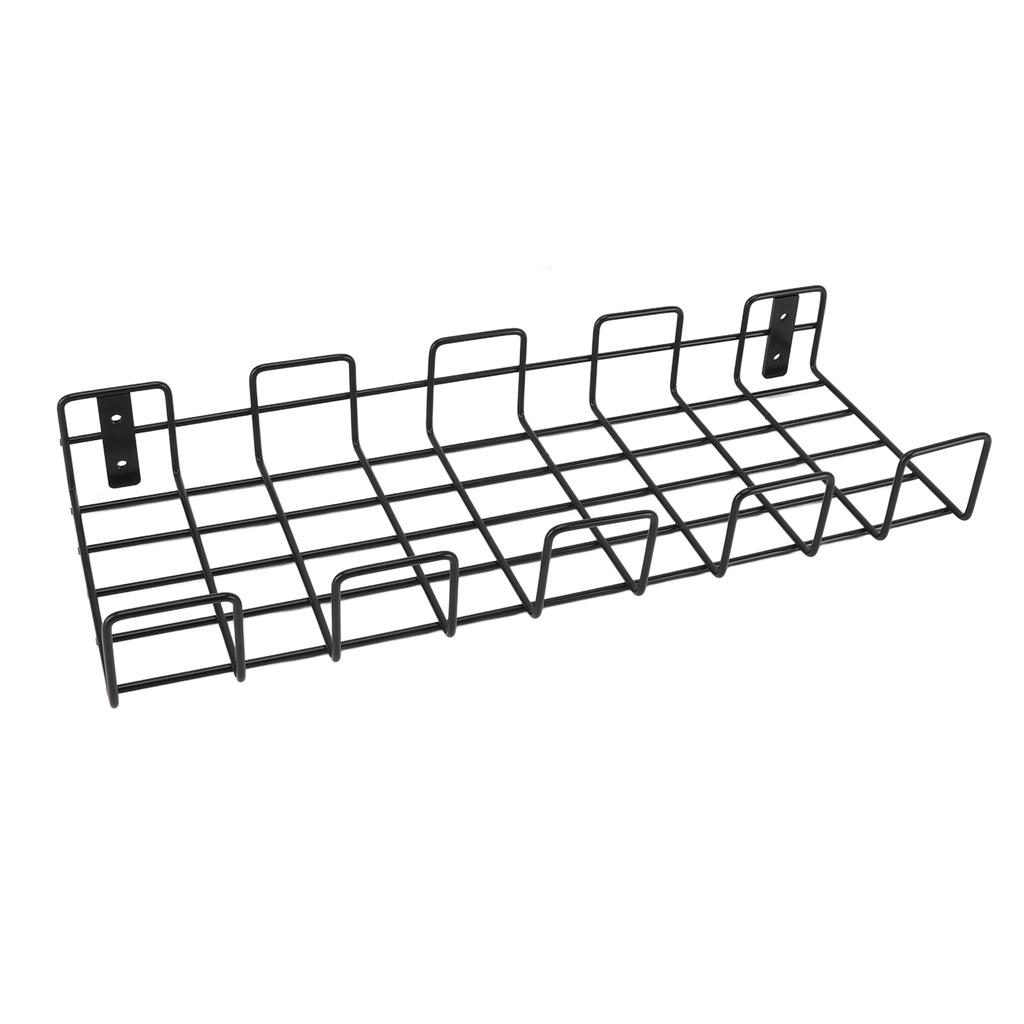 Garden Tool Rack Space Saving Wall Mounted Metal Garden Gadget Organizer Shelf for Small Hose