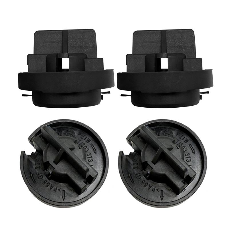 4Pcs/set Black Car Rear Tail Lamp Light Bulb Holder Socket Replacement For BMW Mini R61 R59 R58 R57 R56 Part Number 63212756177
