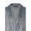 Emporio Armani Женский велюровый халат с шалевым воротником и вышитым логотипом 0825341502
