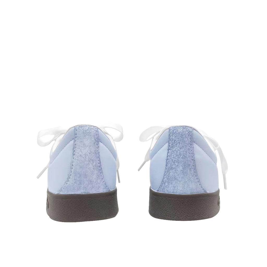 Adidas Neo VL COURT 2.0 Moonlight BlueTrack Leather Coverage Balance Low top Skateboard Shoes Unisex Blue White ID6015(Team1118-)