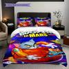 Tom Jerry Shiver Whiskers Adventure Three-piece set (1 * duvet cover + 2 * pillowcase, without core) 2D Flat Christmas birthday gift