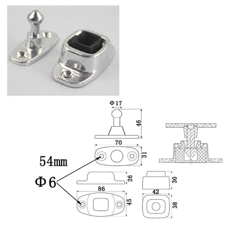 Replacement RV Door Holder Aluminum Alloy Trailer Entry Door Latch RV Door Latch  RV Camper