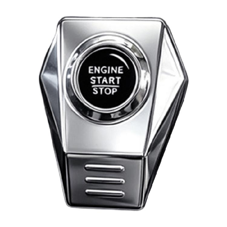 Engine Start Button Trim Frame Metal Interior Cover, Stick On Accent for Cleaner Cabin Styling in Cars Each Day