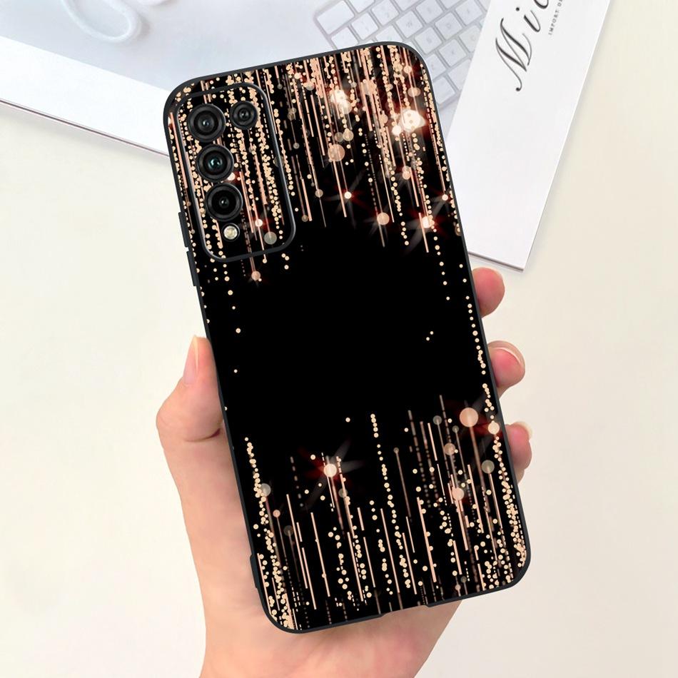 For Honor 10X Lite Phone Case Honor 10Xlite DNN-LX9 Fashion Moon Design Soft Silicon Shockproof Protective Cover Bumper
