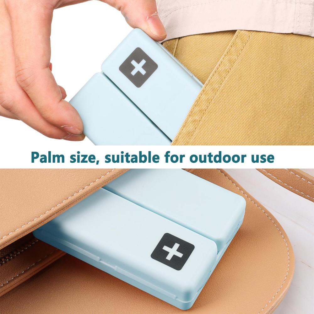 Контейнер для таблеток с 7 отделениями для сумки, портативная коробка для таблеток, складной еженедельный органайзер для таблеток