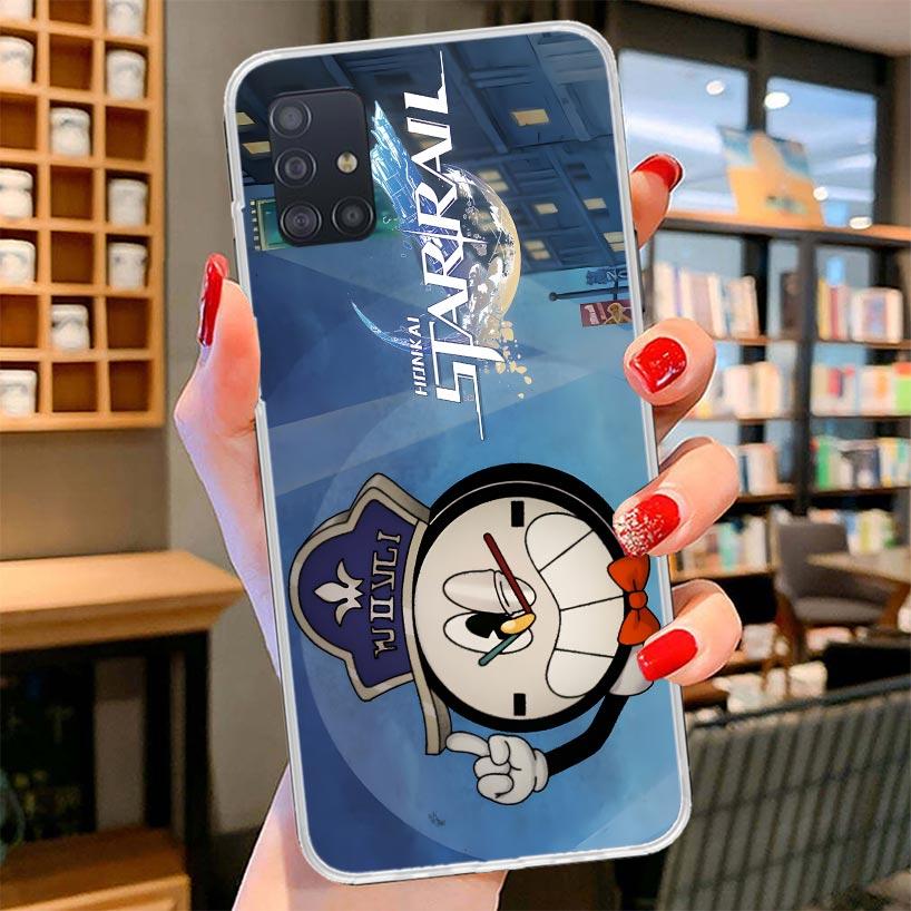 Honkai Star Rail Clockie Cover Phone Case For Samsung Galaxy A12 A22 A32 A52 A72 A02S Phone Case Note 20 Ultra 10 S10 Plus A51 A