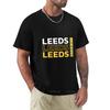 Летняя футболка мужская хлопковая футболка Футболка LEEDS united Оверсайз футболка тяжелые футболки футболка с круглым вырезом футболки слим фит