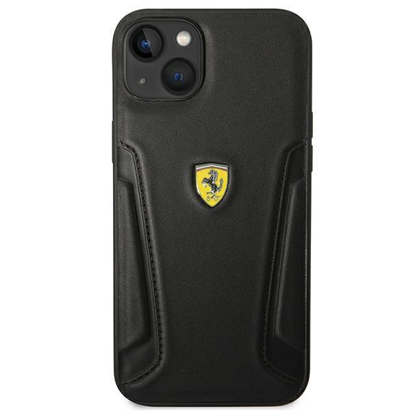 Etui do iPhone 14 Plus Ferrari Skórzane Czarne