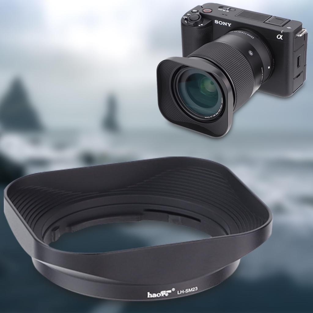 Aoge Байонетная квадратная металлическая бленда для объектива Sigma 23mm DC DN F1.4 LH-SM23