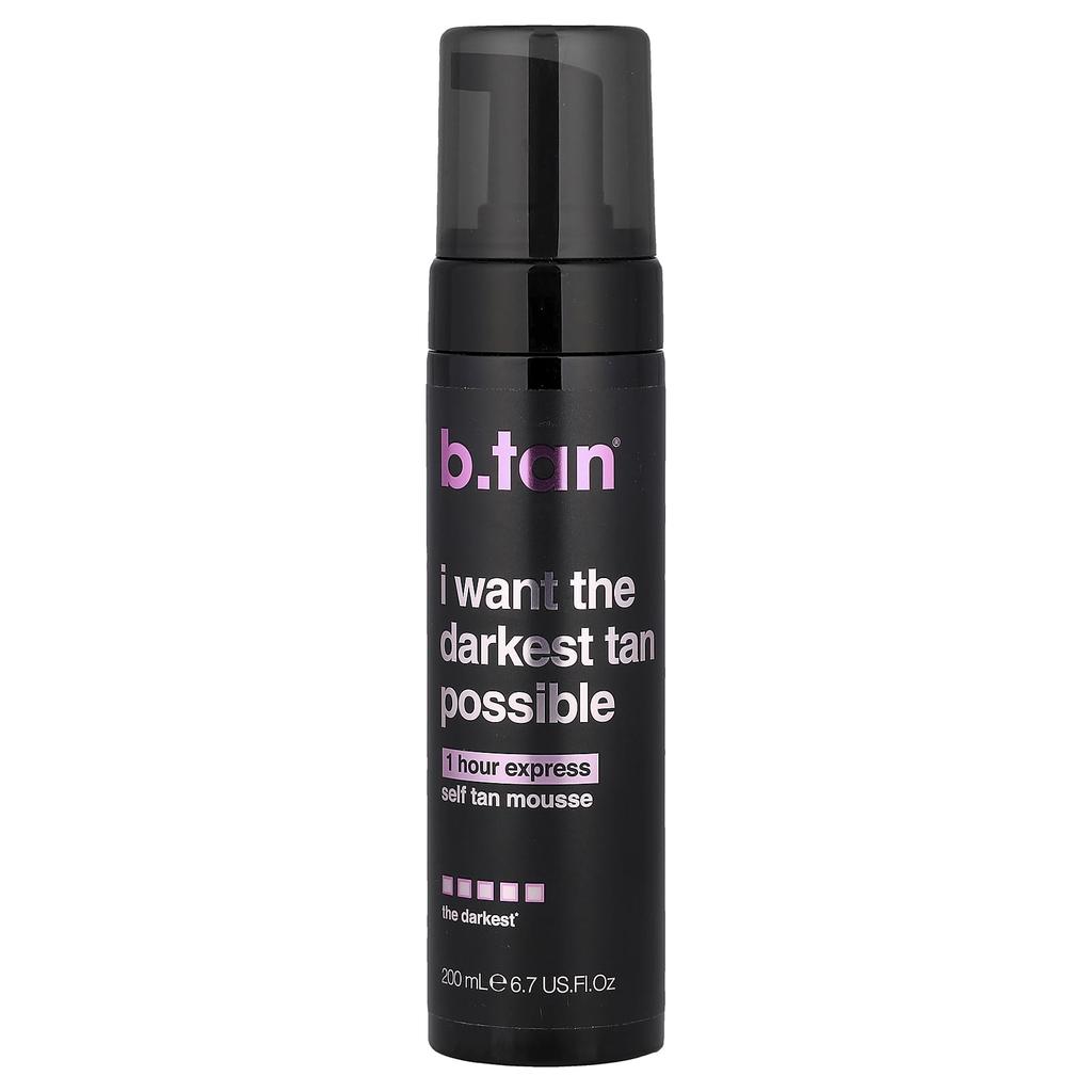 b.tan, 1 Hour Express, Self Tan Mousse, The Darkest, 200ml (6.7 fl oz)
