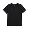 Fashionable Simple Versatile Solid Color Letter Logo Casual Breathable Comfortable Sports Short Sleeve T-Shirt Unisex Tops Black ATSV651-1