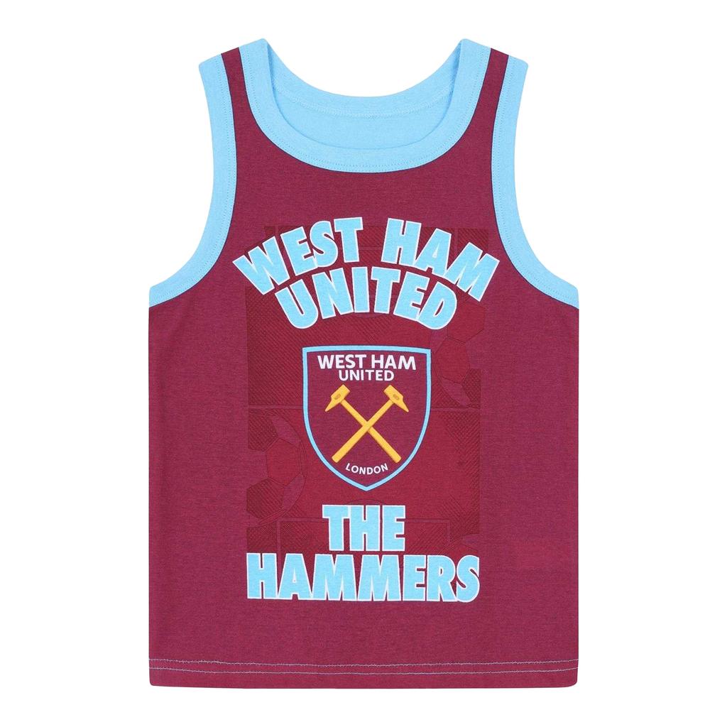 West Ham United FC Boys Crest Top & Shorts Set