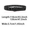 New Men's Double Row Needle Buckle Woven Belt Women's Belt Leisure Sports Outdoor Work Belt with Cargo Pants Jeans Belt