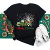 Happy Christmas Tshirt Women Tshirt Cartoon Christmas Theme Tshirt Plussize  Women Tops Daily Christmas Celebration Wear