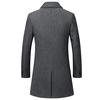 Winter Wool Jackets Men Casual Slim Outwear Long Trench Coat