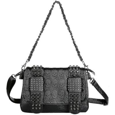 Handbags Women Pu Women Shoulder Bag Handbag Women Skull Bag With Rivets