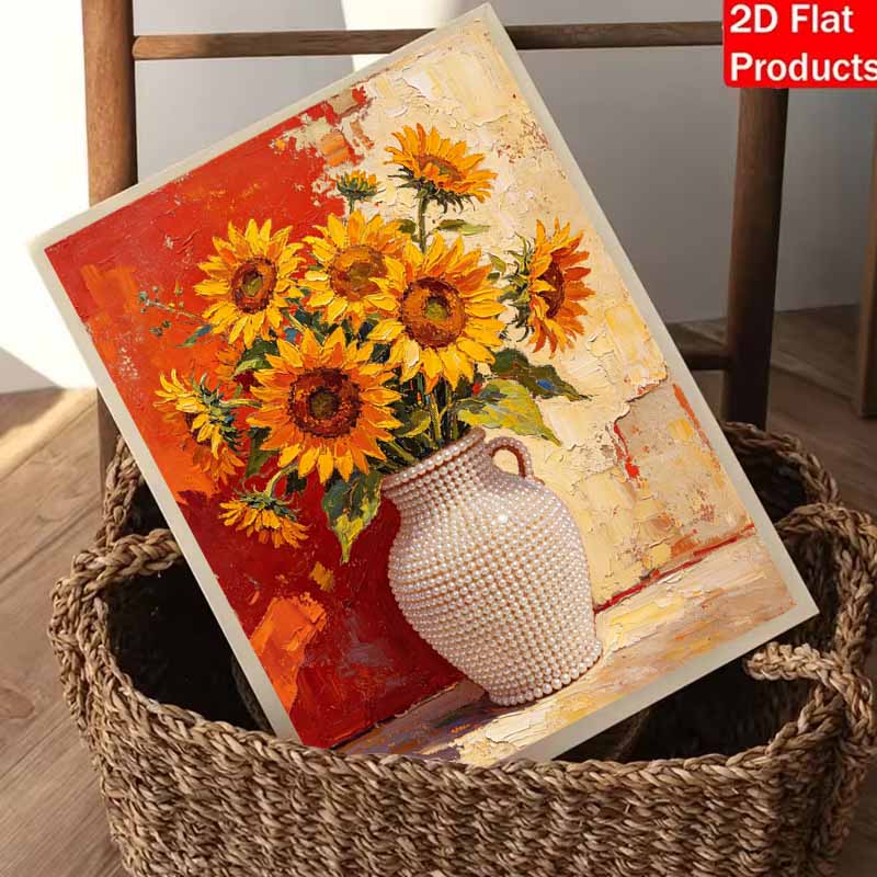 Sunflower pearl painting handmade diy 5D pearl painting kit home wall decoration art