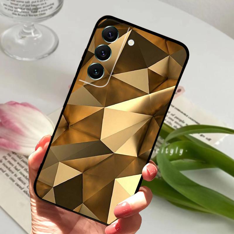 Чехол для Samsung S22 Fundas S22 Plus 5G Мягкая силиконовая крышка для телефона для Samsung Galaxy S22 Ultra S22+ Черный матовый бампер