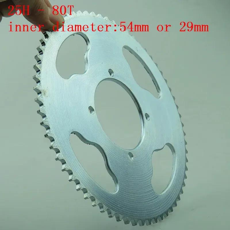 29/54mm 80 Tooth 25H Rear Chain Sprocket For 2 Stroke 47cc 49cc Engine Chinese Mini ATV Quad 4 Wheeler Pocket Bike Scooter Goped