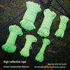 Reflective Glow-in-the-Dark Guyline: Windproof, Fluorescent Rope for Tent and Tarp Anchoring