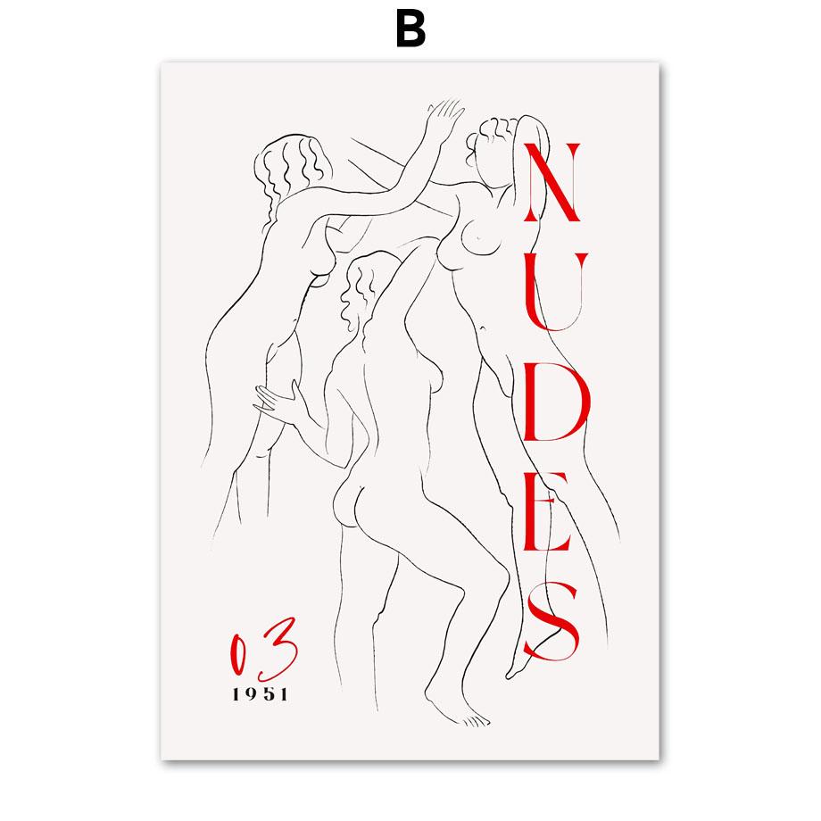 Абстрактная линия фигуры, женская кривая Пикассо, настенная живопись на холсте, плакаты на скандинавскую тему и принты, настенные панно для декора гостиной