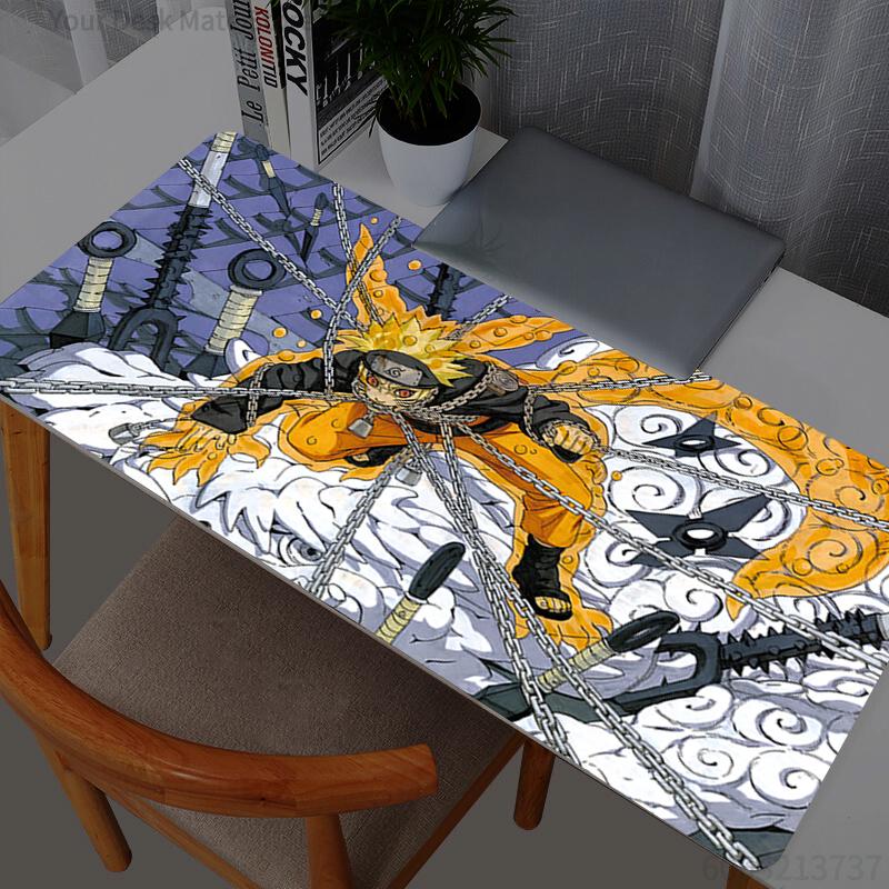 Mouse Pad Naruto Uzumaki Anime Gaming Accessories Varmilo Keyboard Desk Mat Gabinete Gamer Carpet Mousepad Pc Mouse Mats