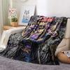 1PC Jojos Bizarre Adventure Patterned Flannel Blanket Suitable For All Seasons For Home Decor Warmth And Comfort Gifts Holiday Present
