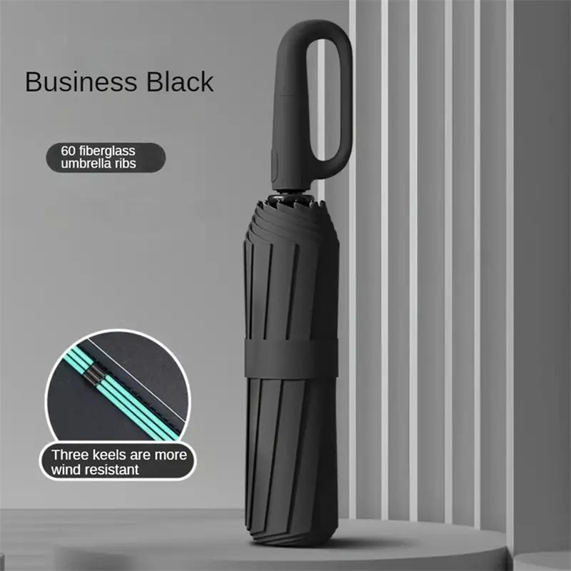Автоматический складной ветрозащитный зонт двойного назначения для дождя и солнца, тент для путешествий, поездок на работу, активного отдыха, со стабильной структурой и удобным для переноски дизайном