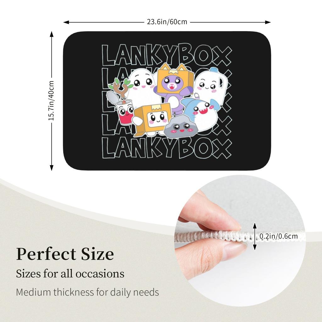 Custom Game Lanky Box Fashion Anime Cartoon Front Door Mat Anti-Slip Indoor Absorbent Doormat Living Room Entrance Rug Carpet