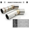 For DUCATI Diavel 60mm 51mm 1200 Motorcycle Exhaust Escape Moto Tube Muffler Connection Elbow Middle Link Pipe Pit Bike