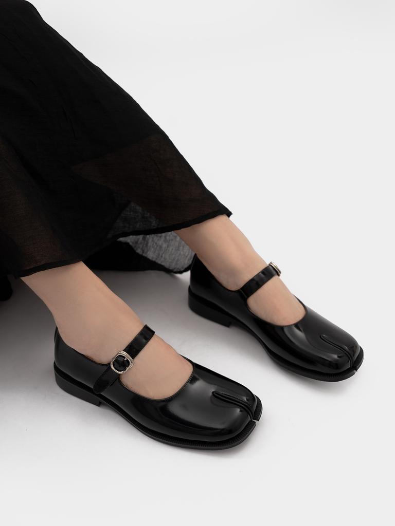 Элегантные женские туфли Мэри Джейн на плоской подошве с пряжкой, удобные кожаные офисные туфли для повседневной носки