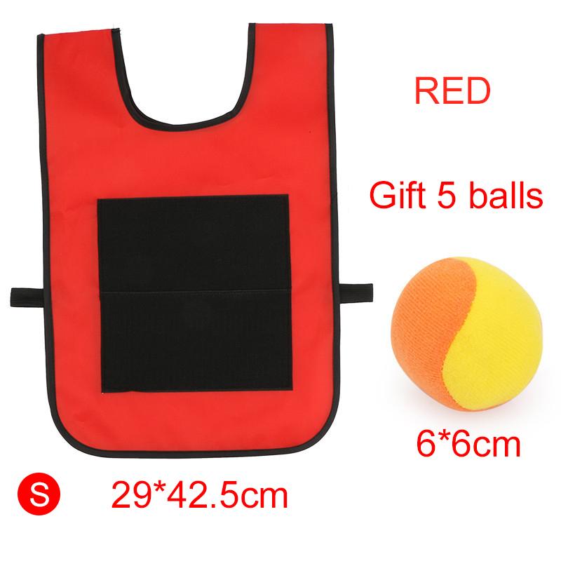 Children Sports Toys Sticky Ball Vests with Soft Balls Colorful Parent Child Exercise Outdoor Activity Game Dodgeball TMZ
