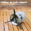 Camping Foldable Gas Canister Stand Folding Gas Can Holder Can Tank Tripod Bottle Shelf