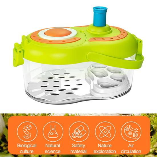 1 Set Insect Catcher Kit with LED Light Magnifying Glass Net Critter Keeper Multifunctional Insect Breeding Warehouse Outdoor Explorer Kit