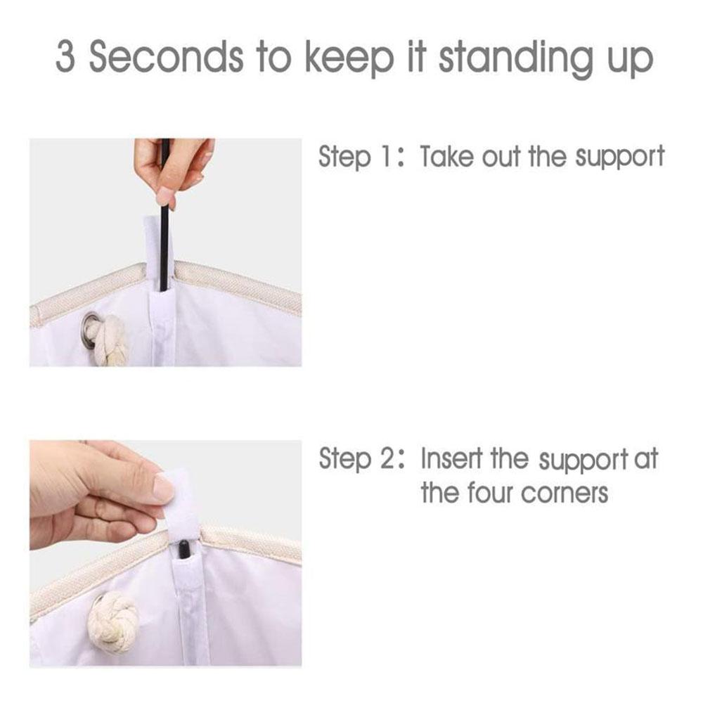 Collapsible Laundry Basket Foldable Baby Dirty Clothes Hamper Practical Cloth Basket for Clothing