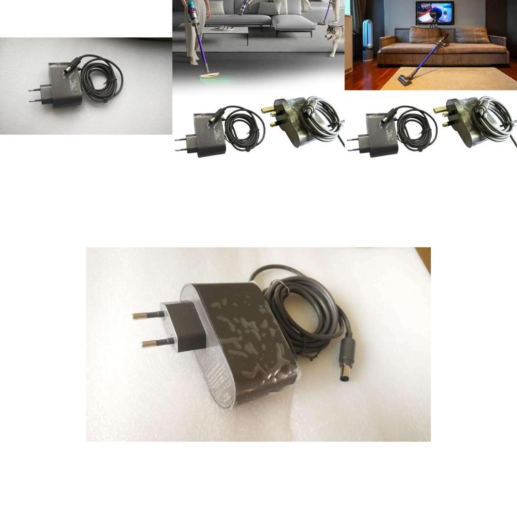 Зарядное устройство для пылесоса Dyson с индикатором для совместимости с напряжением ЕС и Великобритании