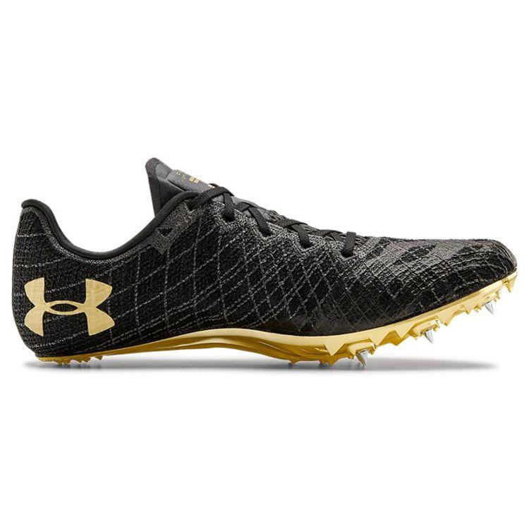Under Armour Кроссовки унисекс Kick Sprint Pro 3 Black Metallic Victory Gold Jet-Grey 3022516-003