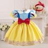 New Snow White Dress for Girls - Fairy Tale Performance Costume for Toddlers & Kids (Small & Medium), Ideal for June 1st Events