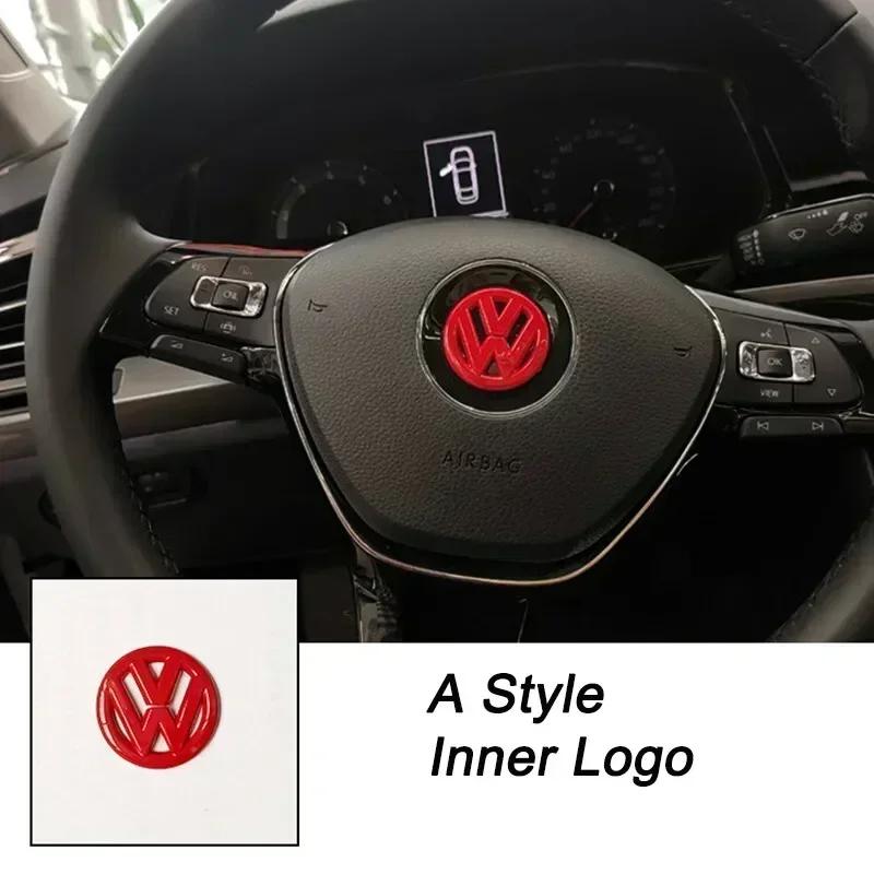 Новая 3D полая ABS наклейка-эмблема на центр руля автомобиля для Volkswagen Passat MK6 MK7 CC Polo Golf Jetta Beetle Polo