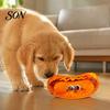 Puppy Enrichment Play Toys Crinkle Dog Chew Toy, Food Shape Interactive Hamburger Pizza Hot Squeaky Design, Fabric Teething Toy for Small