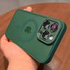 Роскошный магнитный матовый полупрозрачный ударопрочный чехол для iPhone 16 15 14 13 12 11 Pro Max Plus для беспроводной зарядки Magsafe