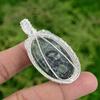 Daughters Day Deal 925 Silver Oval Kambaba Jasper Stone Wire Wrapping Pendant