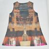 Europe Station Europe and the United States new digital printing crew neck hot-selling dress