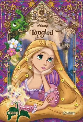 Epoch Пазл из 70 элементов Тема книги Disney/ Рапунцель (10 х 14,7 см) 70-104 с клеем и шпателем, с декоративными деталями EPOCH