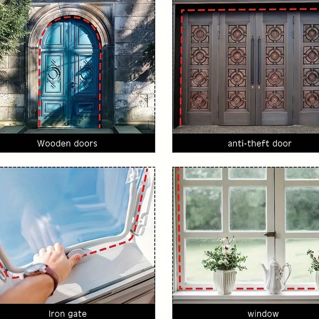 6 метров высококачественной резиновой ленты для дверей и окон, герметизация и интеграция двойного эффекта предотвращения столкновений