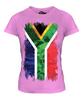 Женская облегающая футболка с флагом Южной Африки, футболка с коротким рукавом, крутая футболка с рисунком, рубашка