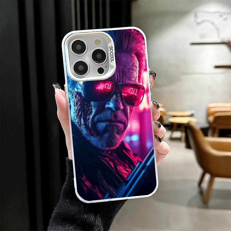 Terminator Arnold Schwarzenegger Shockproof Phone Case for iPhone 17 Air 16 16E 15 Pro Max 14 Plus 13 Mini 12 Back Cover Anti Fa